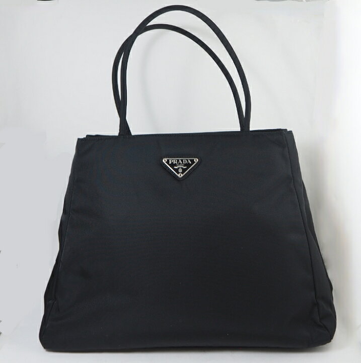 楽天市場】PRADA プラダ ナイロン ハンド トートバッグ ブラック B3864  