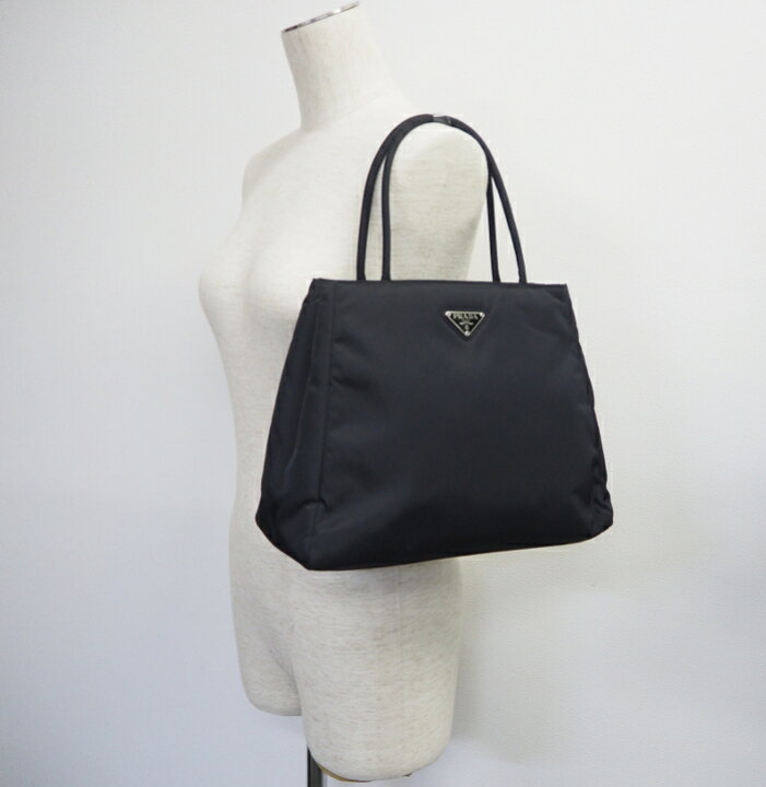 楽天市場】PRADA プラダ ナイロン ハンド トートバッグ ブラック B3864 