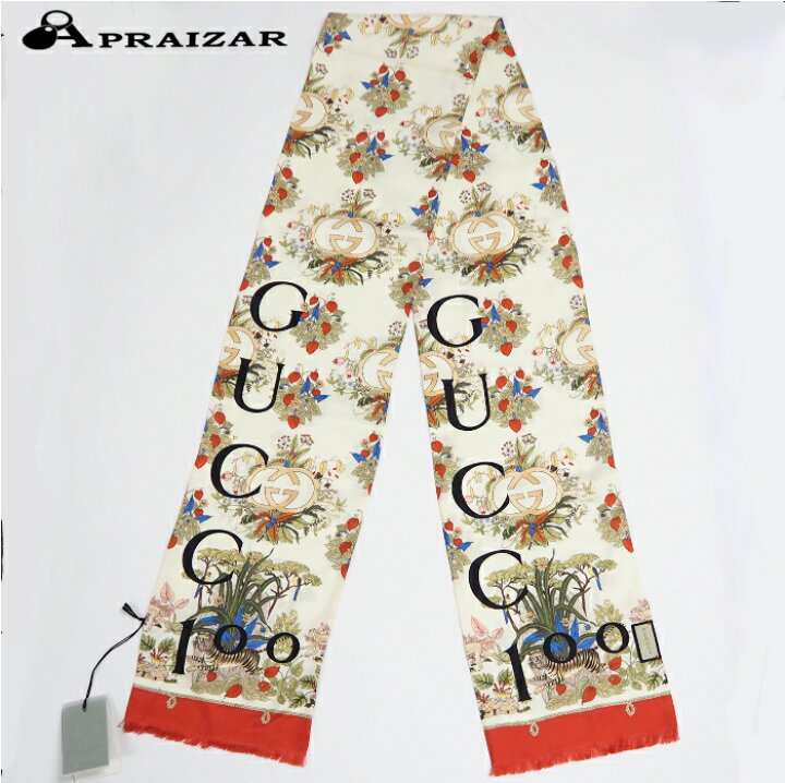楽天市場】未使用 GUCCI グッチ 100周年記念 シルク100％ ストール 