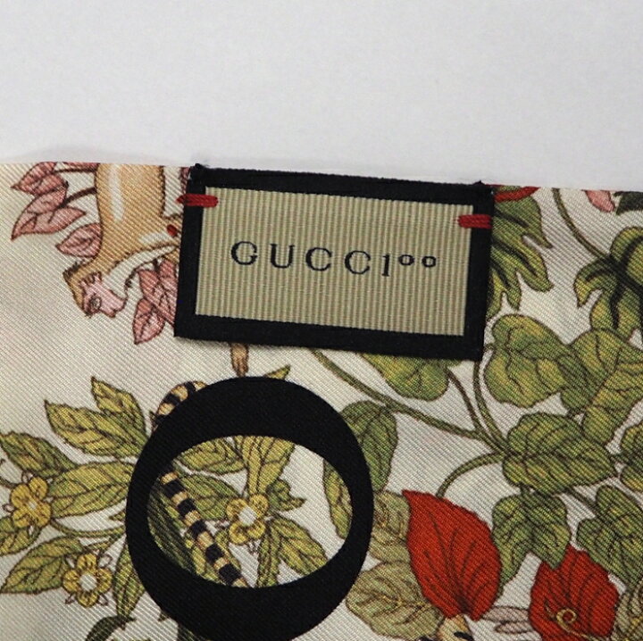 楽天市場】未使用 GUCCI グッチ 100周年記念 シルク100％ ストール 