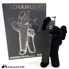KAWS KACHAMUKKU Figure colorway カウズ ガチャピン ムック ブラック 黒 フィギュア 置物 オブジェ [中古]