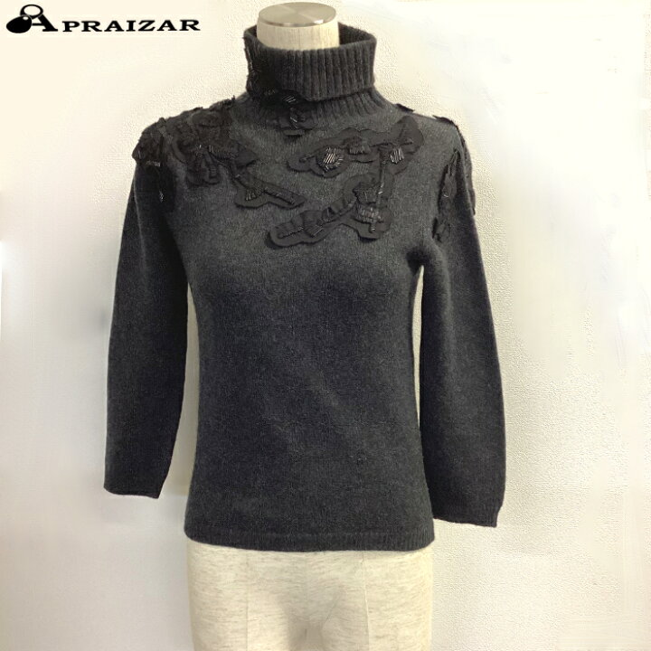楽天市場】PRADA プラダ カシミヤ 花 フラワー ワッペン ニット 