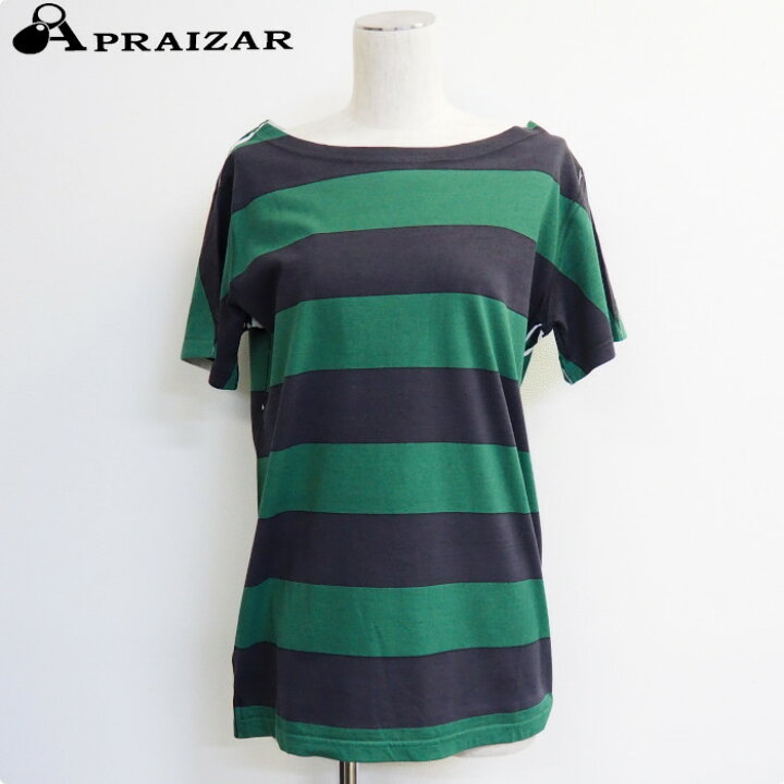 楽天市場】レターパックプラス発送 PRADA プラダ ボーダー コットン T  