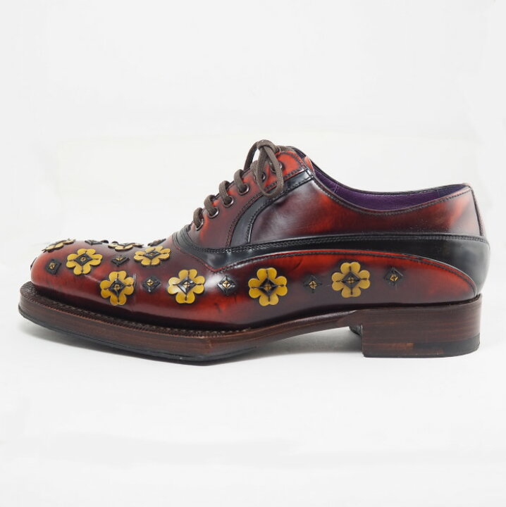 楽天市場】PRADA プラダ レザー フラワー 花 レースアップ シューズ 37 