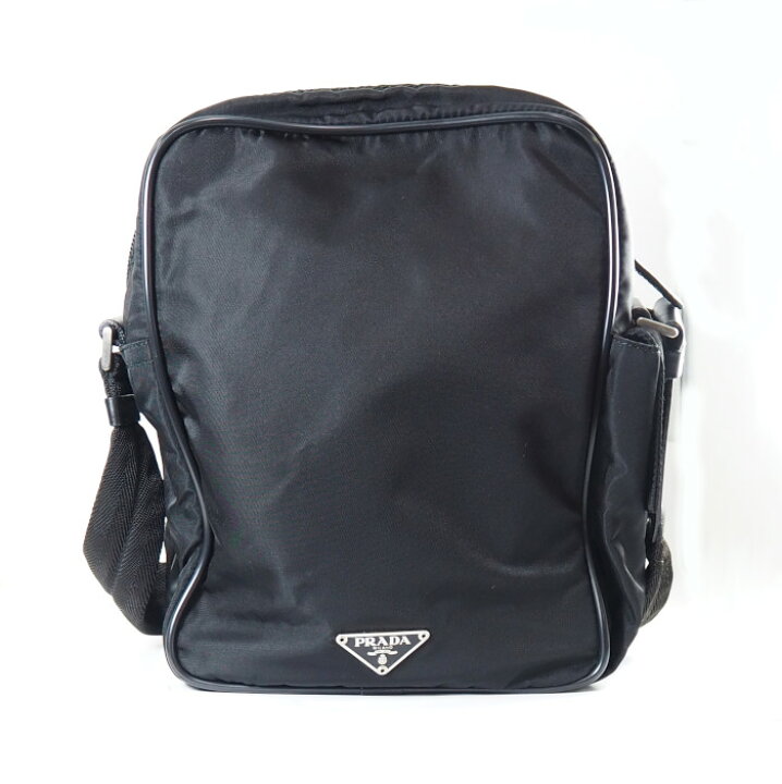 楽天市場】PRADA プラダ ナイロン ショルダーバッグ ブラック V406 斜  