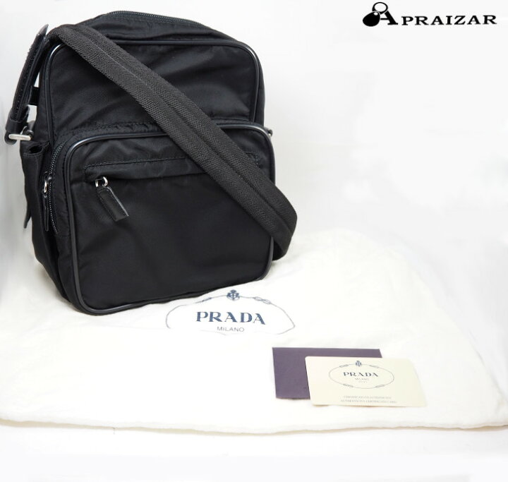 楽天市場】PRADA プラダ ナイロン ショルダーバッグ ブラック V406 斜 