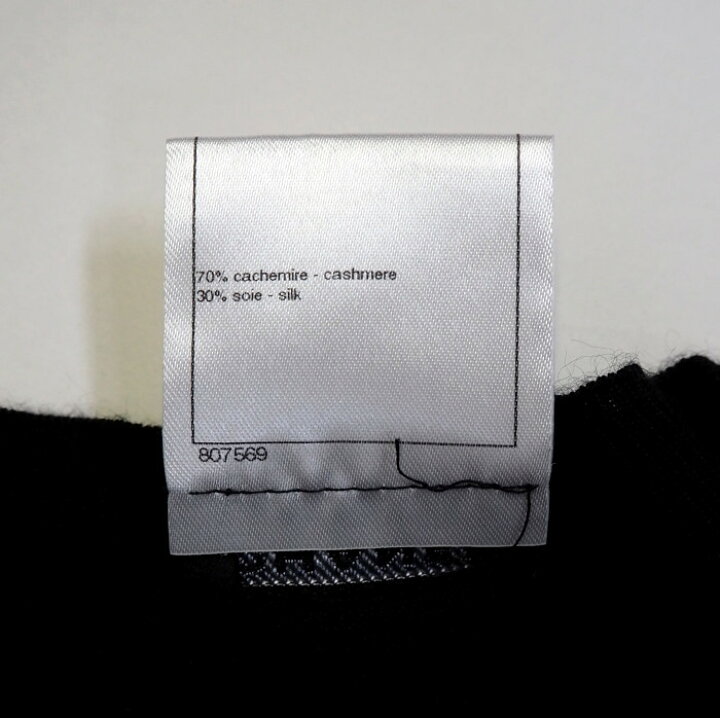 楽天市場】CHANEL シャネル カシミヤ70％ シルク30％ 半袖 ニット  