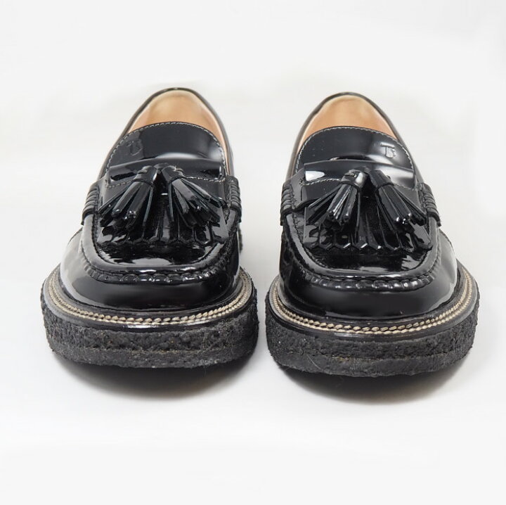 楽天市場】TODS トッズ レザー 厚底 エナメル タッセル ローファー 37 