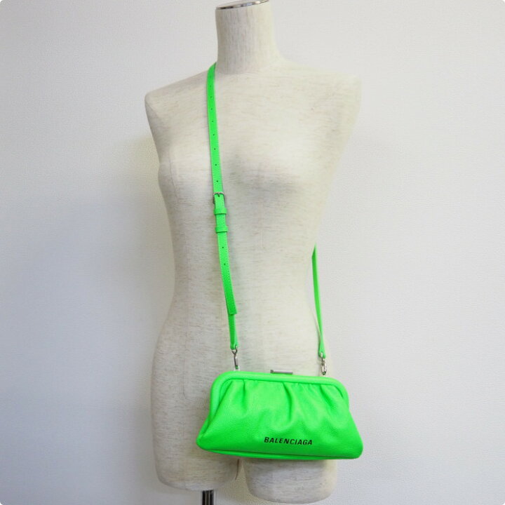 楽天市場】BALENCIAGA バレンシアガ レザー がま口 ショルダー バッグ 