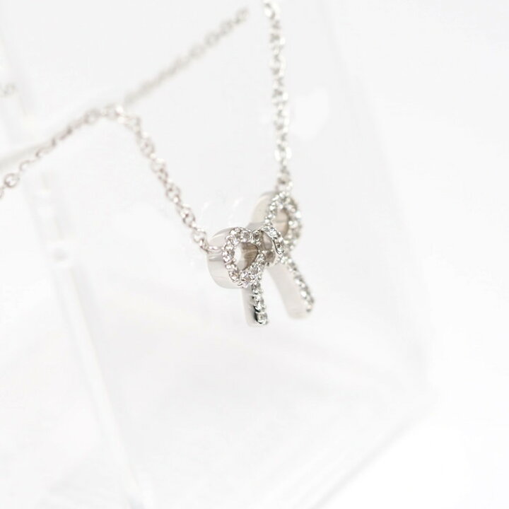 楽天市場】Tiffany＆Co. ティファニー ボウ 750 K18WG ホワイト  
