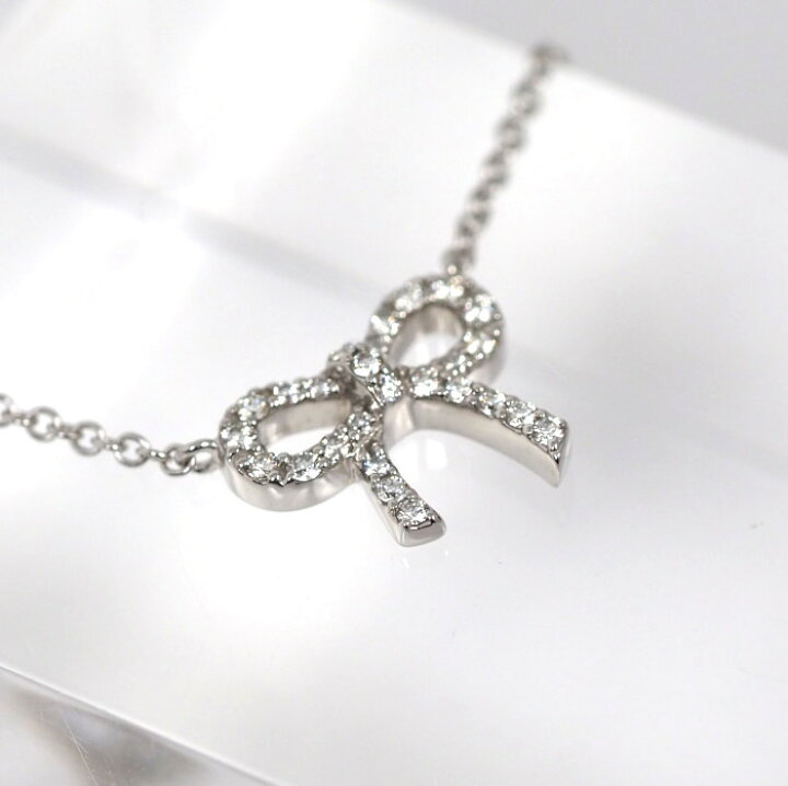 楽天市場】Tiffany＆Co. ティファニー ボウ 750 K18WG ホワイト 