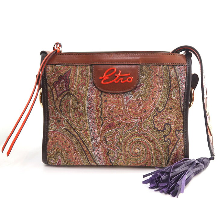楽天市場】ETRO エトロ ペイズリー柄 2WAY ショルダーバッグ マルチ 