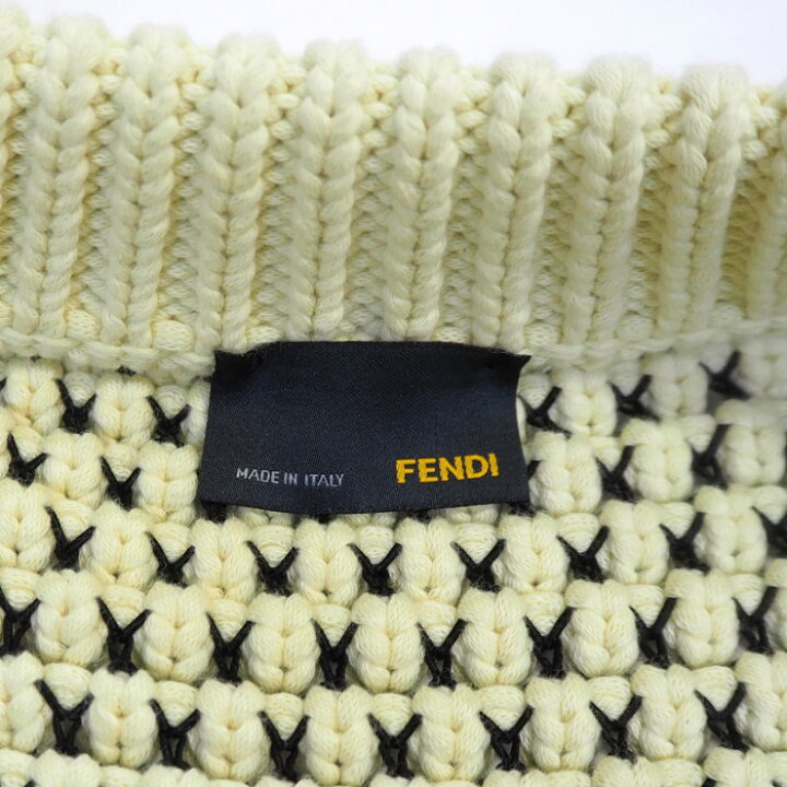 楽天市場】FENDI フェンディ ロング ニット カーディガン ジャケット  