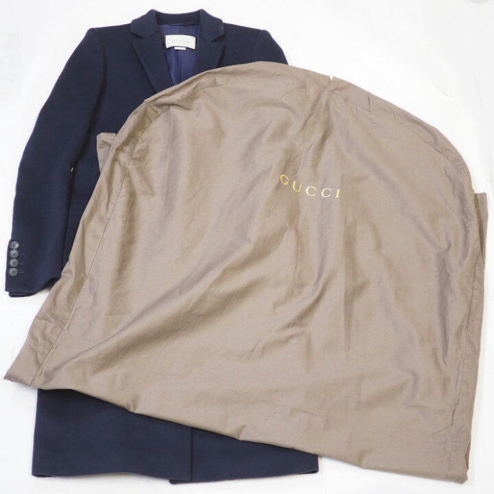 楽天市場】美品 GUCCI グッチ ウール ロング チェスター コート  