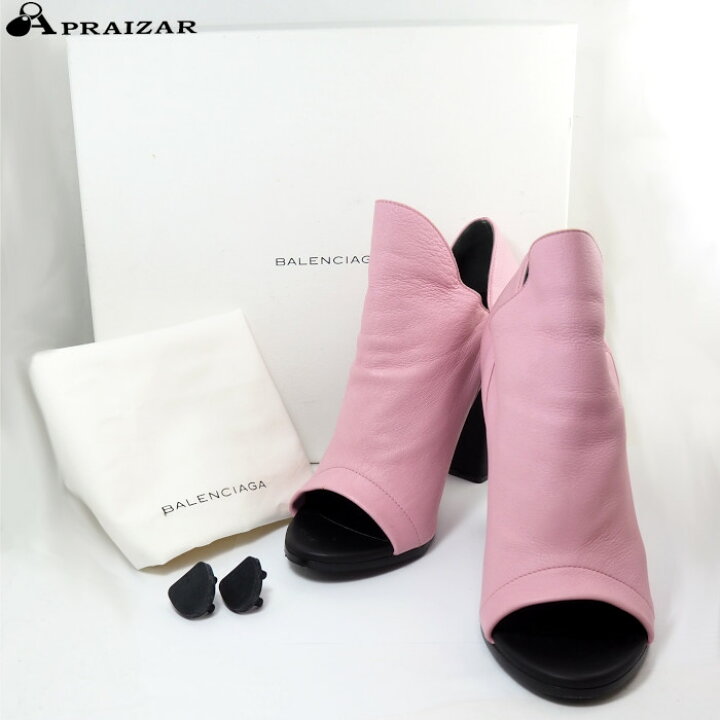 楽天市場】BALENCIAGA バレンシアガ レザー ミュール風 オープントゥ 