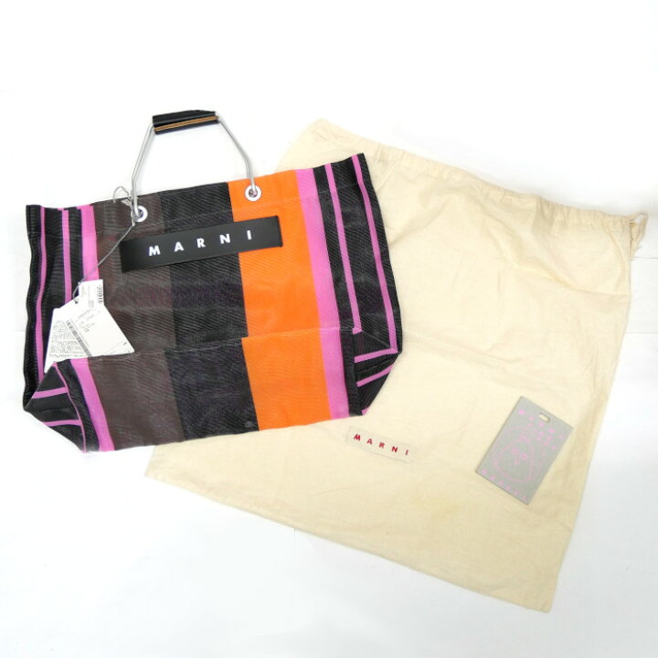 楽天市場】MARNI マルニ MARKET マーケット ストライプバッグ マルチ