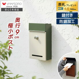 【LINE追加300円クーポン】壁掛けポスト コンパクト 小さめ POCKE ポッケ 薄型 スリム 省スペース 鍵 小窓 防錆加工 小さい 郵便ポスト 封筒 はがき メールボックス モダン ナチュラル 防犯 玄関 ポスト 木目調 おしゃれ