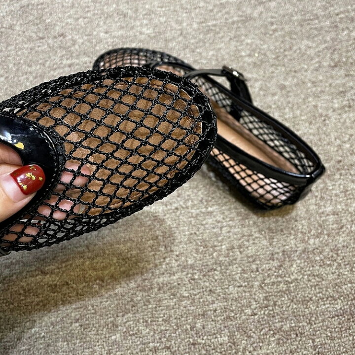 楽天市場】＜一部即納＞ブーツ型追加！サンダル メッシュ パンプス 