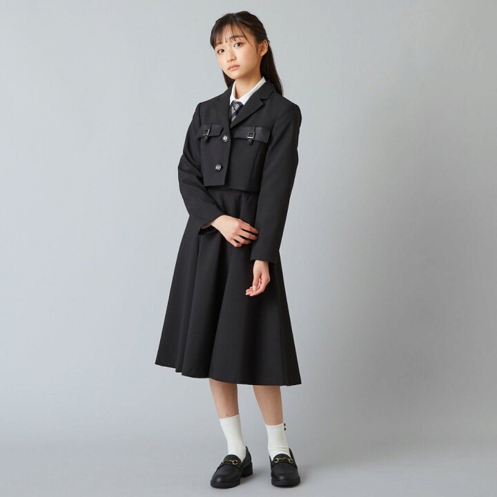 楽天市場】卒業式 スーツ 女の子 小学生 卒服 ワンピース ブラック  