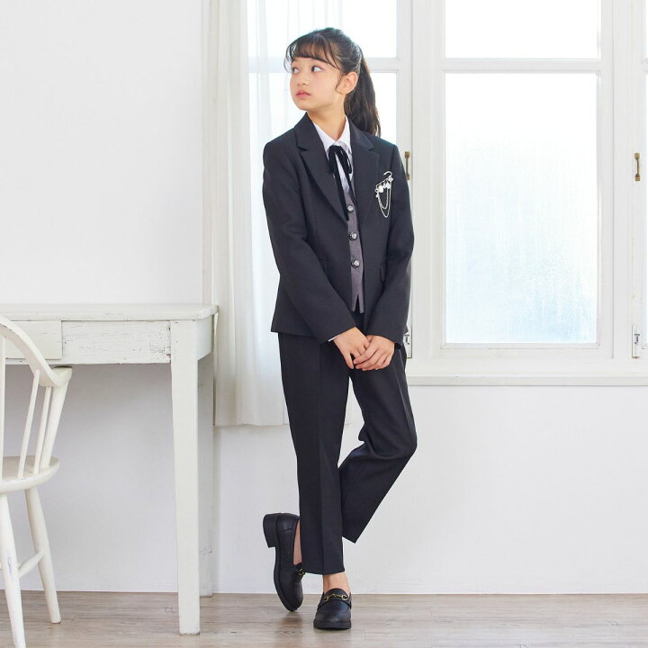楽天市場】卒業式 パンツスーツ 女の子 スーツ 卒服 小学生 小学校  