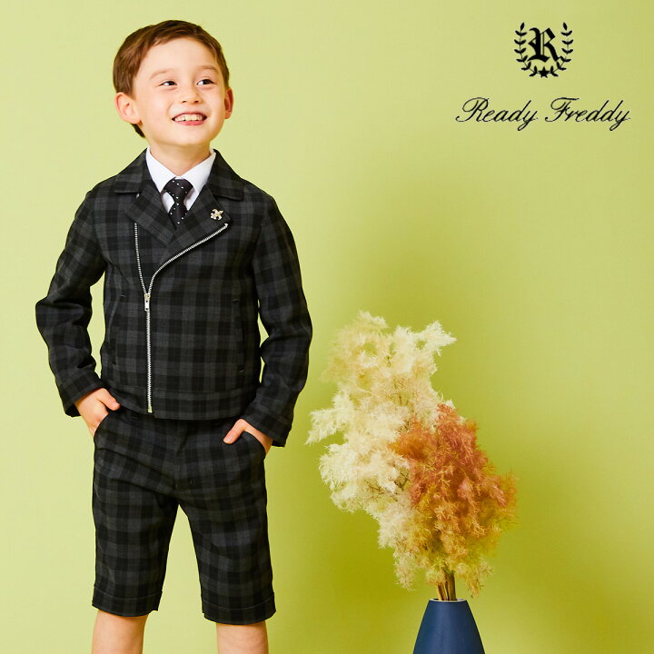 楽天市場 入学式 卒園 スーツ 男の子 チェック柄ライダーススーツセット 110 1 130cm 51 5453 Ready Freddy レディフレディ 子供服 子ども キッズ フォーマル 結婚式 七五三 発表会 ハーフパンツ 半ズボン ブラック 黒 チェック キッズフォーマル Aprire