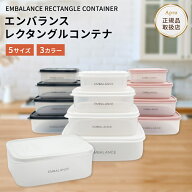 ★正規取扱店★エンバランス【レクタングルコンテナ】 全サイズ 保存容器 食品保存 鮮度長持ち 野菜 果物…