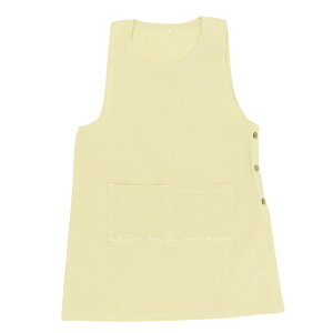 【アウトレット】ロゴcollection脇ボタンエプロン カバーエプロン ロゴ カジュアル かわいい コットン プレゼント【メール便1枚のみ送料無料】【N】【M】