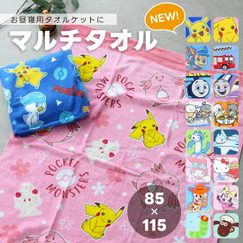 キャラクターマルチタオル お昼寝ケット【85×115cm】 綿100％ お昼寝タオルケット ベビー 大判バスタオル ポケモン 11匹のねこ サンリオ【圧縮メール便1枚のみ送料無料・ゆうパケット】【N】【M】