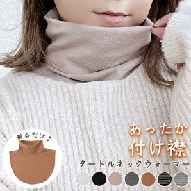 ＼背中まで 暖かい/起毛素材／ 付け襟タートルネック 付け襟 ネックウォーマー タートル ネック ハイネック 暖かい あったかい スヌード 防寒対策 冷え取り 就寝用 マフラー 防寒 秋 冬 つけ襟 おしゃれ かわいい 韓国 レディース レイヤード風