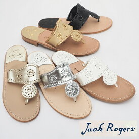 JACK ROGERS ジャックロジャース トングサンダル 1111004FM/HAMPTONS 1101001FM/PALM BEACH 1912SS0017/NANTUCKET | レディース レザーサンダル フラットソール 16SS 17SS 18SS 20SS