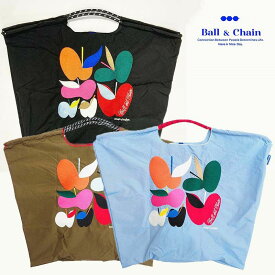 Ball＆Chain ボール＆チェーン 323101 S.APPLE ＜Lサイズ＞ アップル りんご 北欧 Shogo Sekine セキネショウゴ トートバッグ エコバッグ ショッピングバッグ ハンドバッグ 刺繍 ギフト ボールチェーン BLUE LABEL ボールアンドチェーン