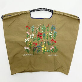 Ball＆Chain ボール＆チェーン 323102 Shogo Sekine S.FLOWER Botanical (L) フラワー ボタニカル 花柄 セキネショウゴ トートバッグ エコバッグ ショッピングバッグ ハンドバッグ 刺繍 ギフト ボールチェーン BLUE LABEL ボールアンドチェーン