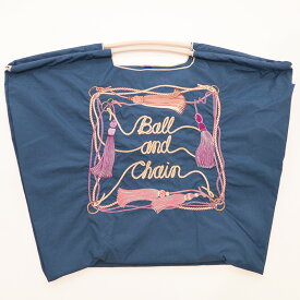 Ball＆Chain ボール＆チェーン 301144 TASSEL ＜Lサイズ＞ タッセル ロープ トートバッグ エコバッグ ショッピングバッグ ハンドバッグ 刺繍 ギフト ボールチェーン BLUE LABEL ボールアンドチェーン