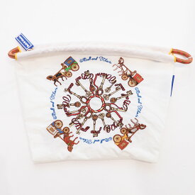 Ball＆Chain ボール＆チェーン 301417 KEY&CARRIAGE POUCH ポーチ ＜Lサイズ＞ キーキャリア―ジ 馬 エコバッグ ミニバッグ ショルダーバッグ サコッシュ 小物入れ ファスナー付き 刺繍 ギフト ボールチェーン BLUE LABEL ボールアンドチェーン