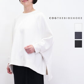 COG THE BIG SMOKE コグザビッグスモーク 13101-226-435-1 DAISY TOP スクエアヘムスウェットプルオーバー カットソー ツイルジャージ AIRLY COCOON TWILL | トップス 25AW 秋冬