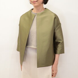 COG THE BIG SMOKE コグザビッグスモーク 14802-245-1421-1 サテンジャージバルーンジャケット カーディガン NATALY BALLOON JACKET DUCHESS SATIN STRETCH | アウター 26SS 春夏