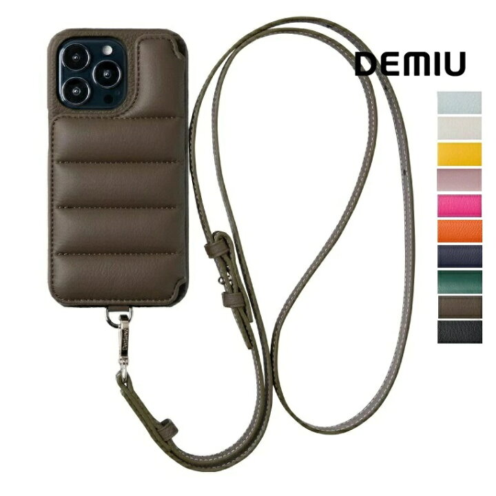 楽天市場】【iPhone15Pro】DEMIU デミュウ レザースマートフォンケース 