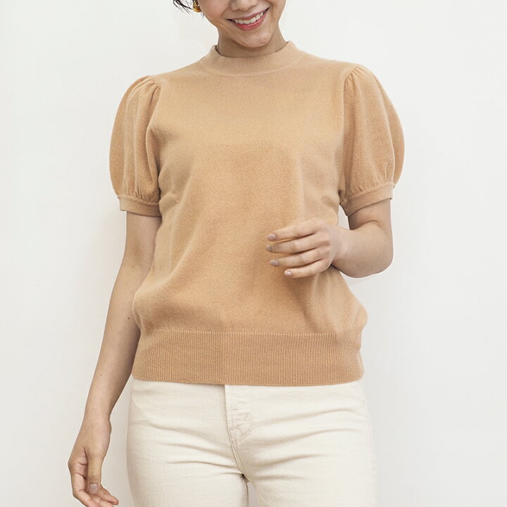 楽天市場】【50%OFF】DEMYLEE デミリー パフスリーブカシミヤニット 