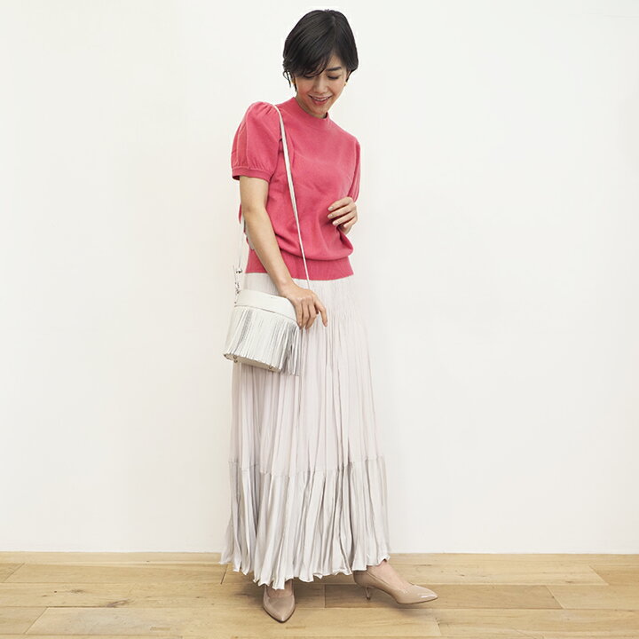楽天市場】【50%OFF】DEMYLEE デミリー パフスリーブカシミヤニット 