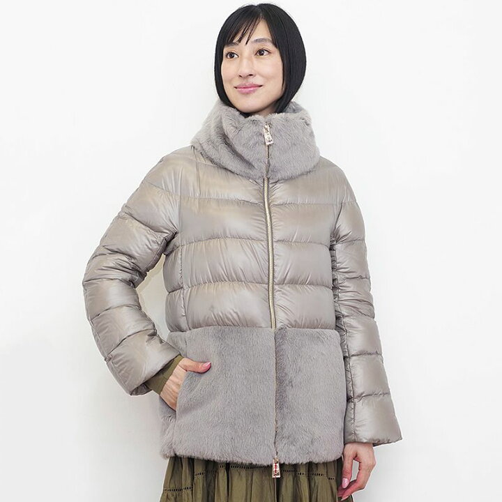 楽天市場】【正規品】HERNO ヘルノ PI1123D シャイニーナイロン ファー 