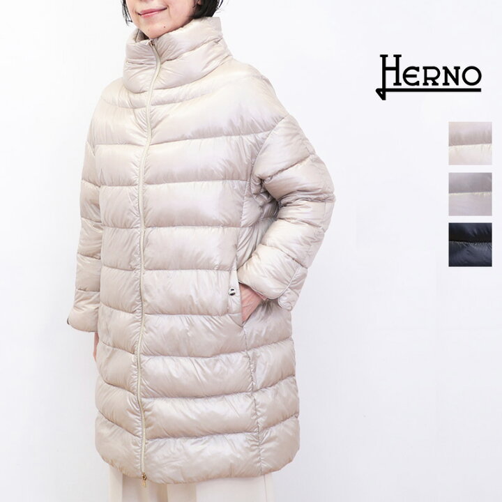 楽天市場】HERNO ヘルノ PI1283DIC シャイニーナイロンミドルダウン 