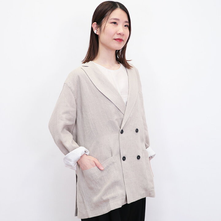 楽天市場】Honnete オネット HO-25SS J10 ダブルブレストリネン 