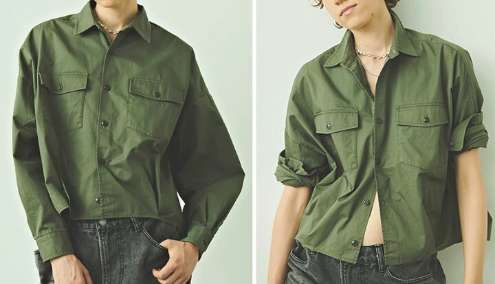 楽天市場】KHA:KI カーキ MIL24HBL3126 ミリタリーシャツジャケット  