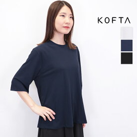 KOFTA コフタ 573123 ペーパーコットンハーフスリーブRNトップ ペーパーコットンTシャツ 半袖 五分袖 | 25SS トップス 春夏