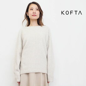 KOFTA コフタ 582871 フォックスファークルーネックシャギーニットプルオーバー Fox Color ラウンドネック TOP セーター | 23AW トップス 秋冬