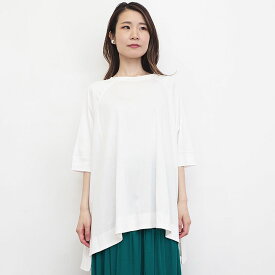 Le pivot ルピボット 3227 スムスルーズT コットン オーバーサイズTシャツ ラグラン 7分丈 lepivot Lepivot | トップス 23SS 春夏