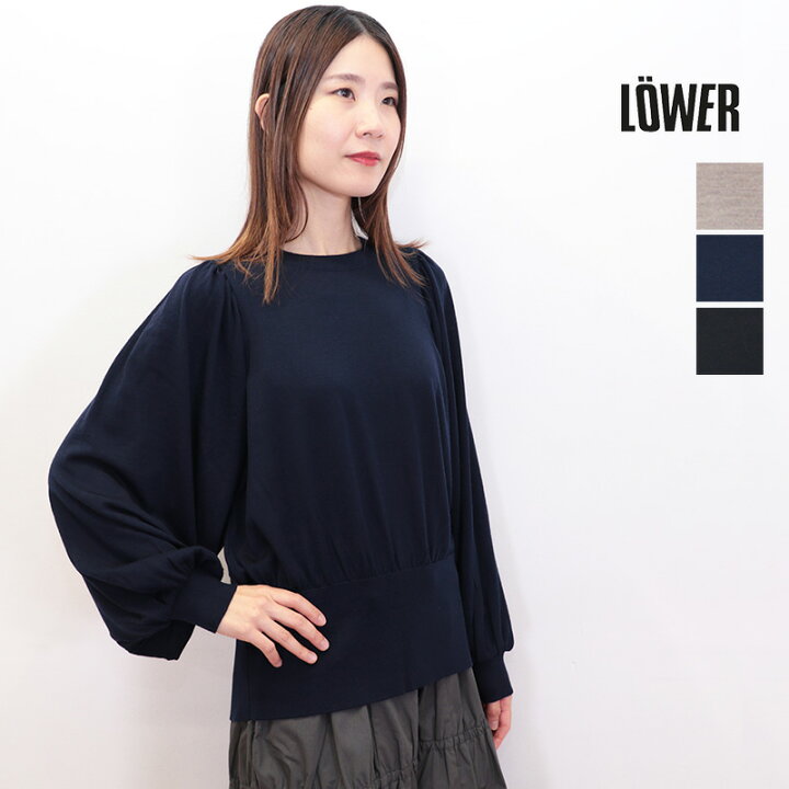 楽天市場】LOWER ローヴァ— LW-05 18G パフスリーブニットプルオーバー  
