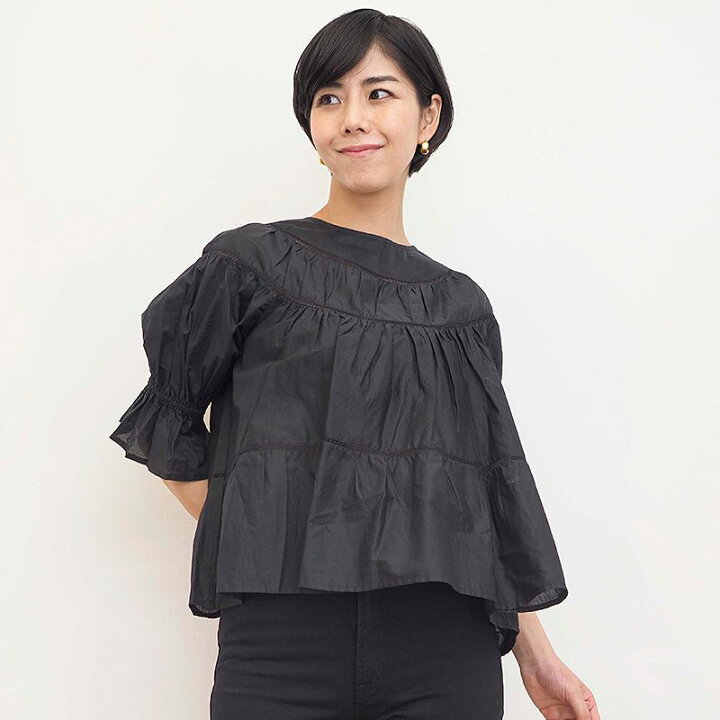 楽天市場】Merlette マーレット SOL コットンティアードブラウス  