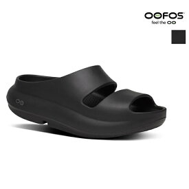 【送料無料】【国内正規品】OOFOS ウーフォス OOyea ウーヤー リカバリーサンダル 厚底 スリッパサンダル レディース メンズ ユニセックス BLACK ブラック | シューズ 25SS 25AW