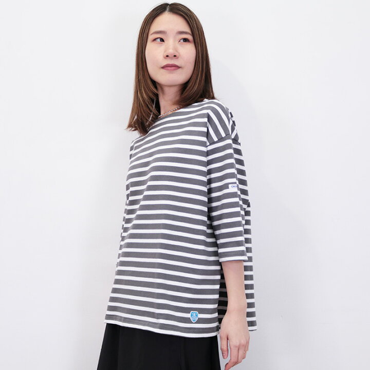 楽天市場】ORCIVAL オーシバル B248 七分袖バスクTシャツ コットン100 